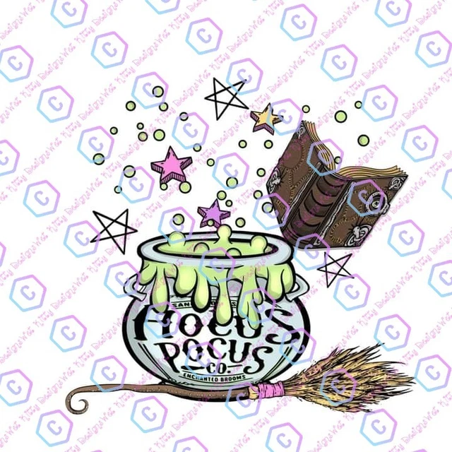 Hocus Pocus Heat transfer designs ready to press