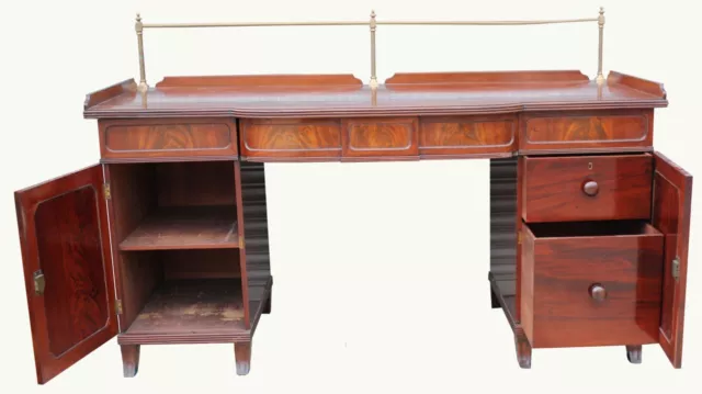 A Regency Mahogany Pedestal Sideboard 2