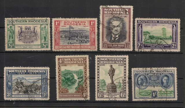 Southern Rhodesia 1940 Golden Jubilee Set Fine Used