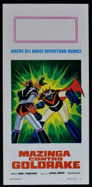 Affiche Mazinger Contre Goldorak UFO Robot 1 Édition Italienne 1979 B156