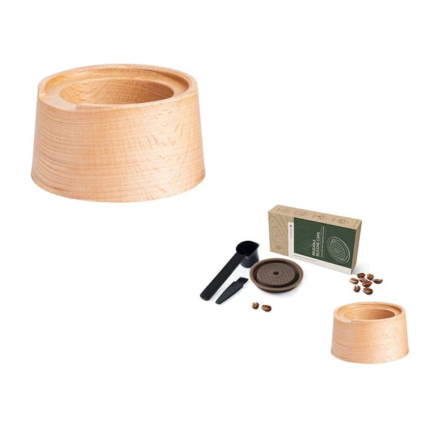 Coperchi da ricaricare-PORTA CAPSULE + capsule tappo silicone Vertuo per VertuoLine
