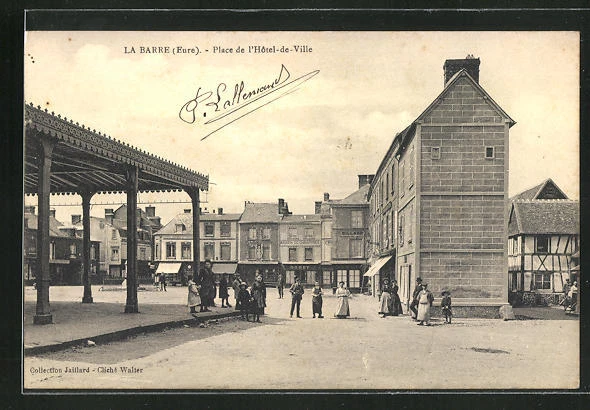 CPA La Barre, Place de l´Hotel-de-Ville