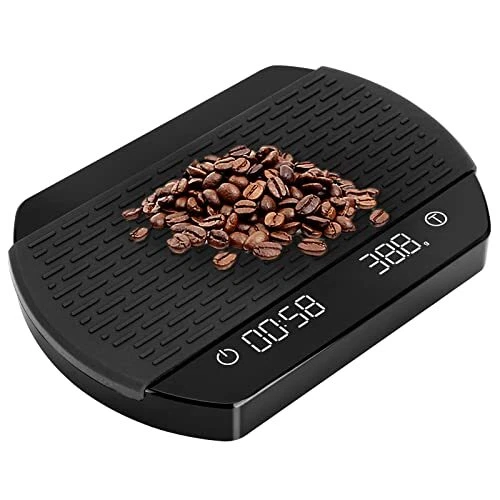 DIGITAL COFFEE SCALE with Timer Espresso Scale LED Hidden Screen USB