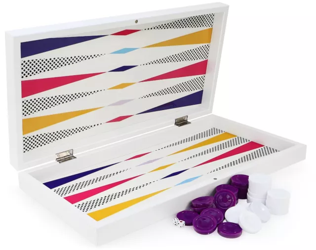 Wunderschöne Bunte Backgammon Tavla XXL