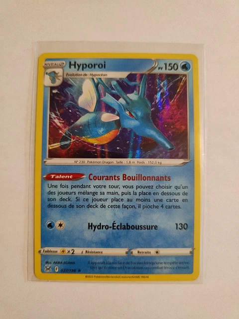 Hyporoi 37/196 Holo – Myboost X Épée Et Bouclier 11 Origine Perdue – Coffret De 10 Cartes Pokémon Françaises – Certifiées Originales