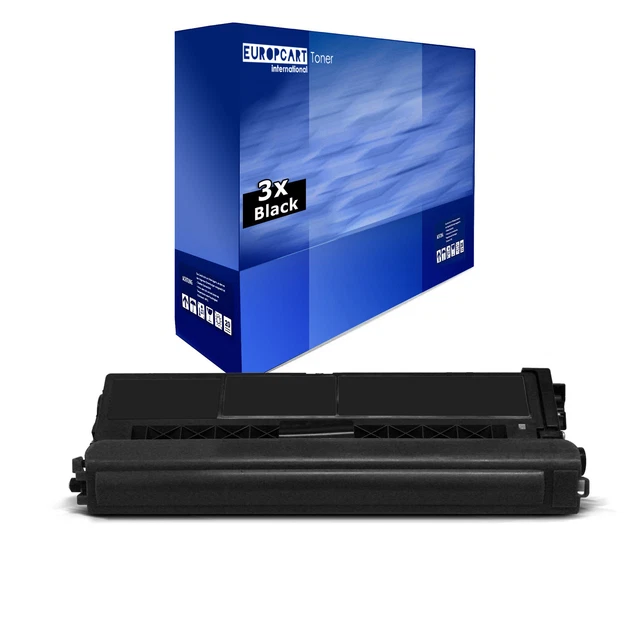 3 toner Europcart NERO XXL compatibili per Brother DCP-9270-CDN HL-4570-CDWT