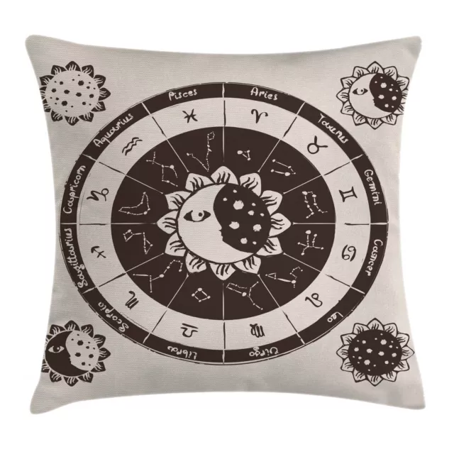 Constellation Housse de Coussin Zodiac Sun Moon