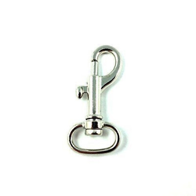Swivel Eye Bolt Snap Hook Nickel Plated (1 3/4 Inches X 3/4 Inch) 10 pcs