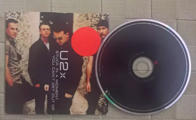 U2 STUCK IN A MOMENT -YOU CAN'T GET OUT OF CD SINGLE card sleeves