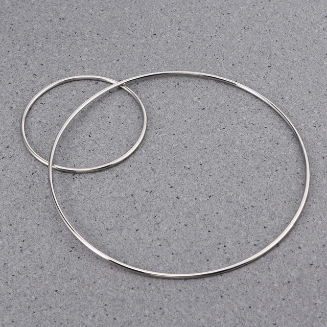 5 piezas - Anillo de macramé de metal anillos de metal para neumáticos