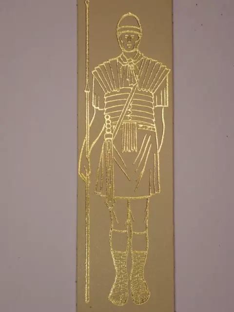 Roman Legionary, Northumberland National Park, Cream Leather Bookmark (I)