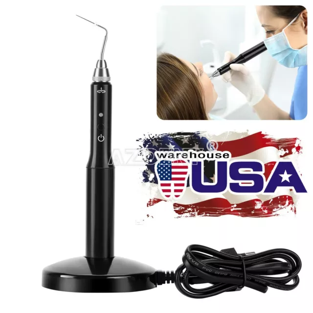 Dental Cordless Wireless Gutta Percha Obturation System Endo Heated Pen w/ 2Tips