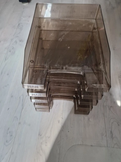 HAN Briefablage A4 transparent grau 5 Stück