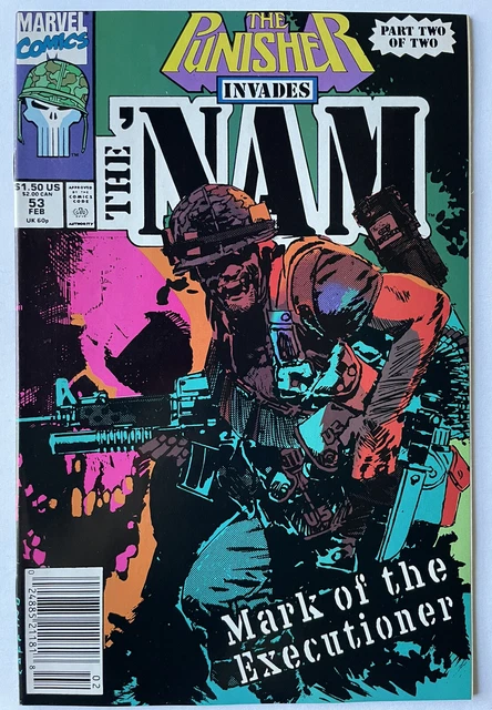 Punisher Invades The ‘Nam #53 • KEY Origin of Punisher Skull! (Marvel 1991)