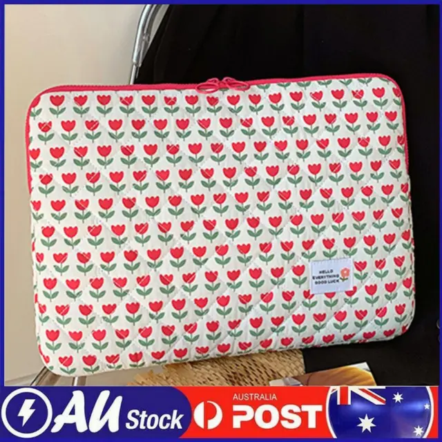 Computer Bag Zipper Cute Flower Laptop Sleeve for 14in Notebook (Red Flower 4 M)