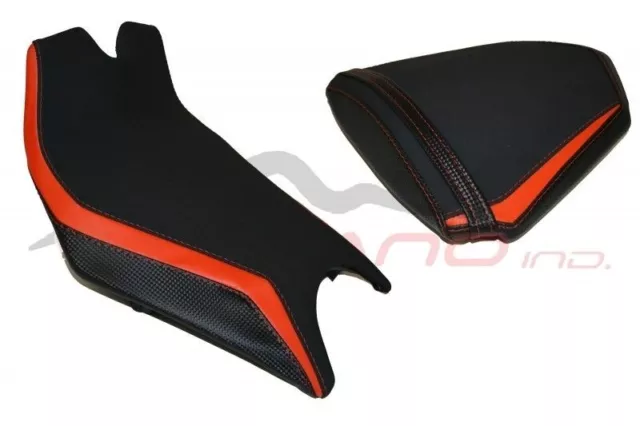 KTM RC8 1190 2008-2016 Volcano design Saddle cover Anti scivolo Black Orange Set