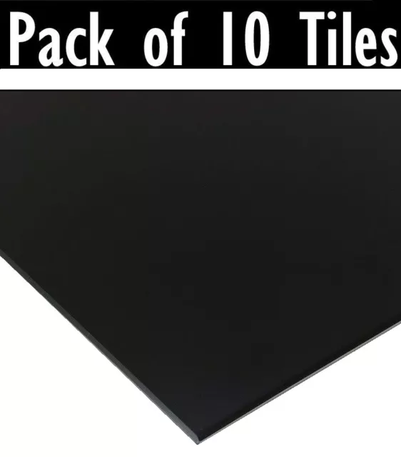 Hängende schwarze Vinyl 600x600 Deckenfliesen EasyClean abwischbar 595 x 595 mm x 7 mm