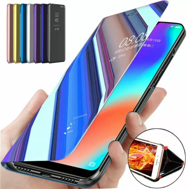 For Samsung Galaxy S20 FE S21 Ultra Plus Case Smart View Mirror Flip Stand Cover