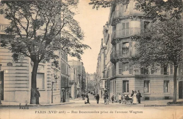 PARIS - Rue Desrenaudes prise de l'avenue Wagram