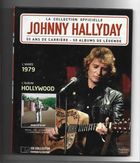 Cd Johnny Hallyday La Collection Officielle Hollywood Annee 1979 Ttb