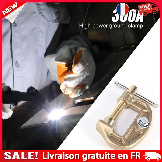300A ELECTRODE CLAMP Replacement Brass Grounding Work Clamp Welder ...