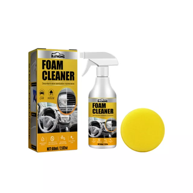 60ml Foam Cleaner Rust Remover Cleaning Multi-Functional Car House Seat Interior