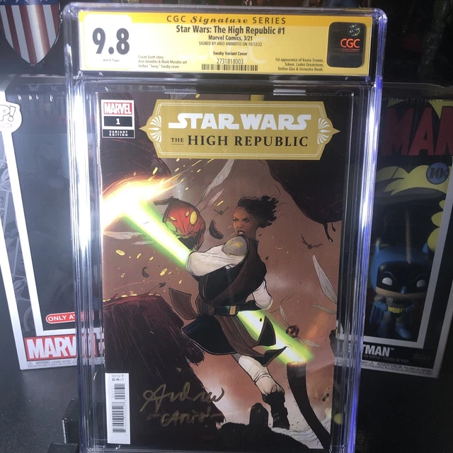 Star Wars: The High Republic #1 CGC 9.8 Swaby 1:25 Variant SIGNED Ario Anindito