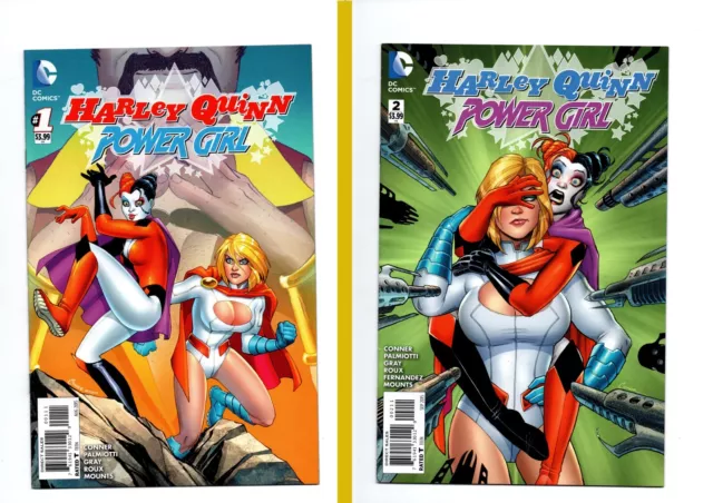 Harley Quinn Power Girl #1 & #2, DC Comics, 2015