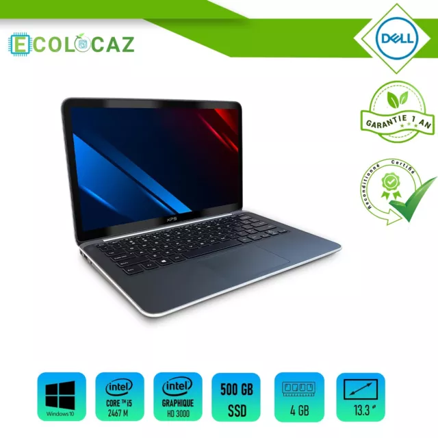 DELL XPS L321X 13"  Intel Core i5-2467M - 500 Go SSD - 4Go RAM