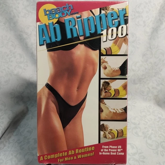 BEACH BODY AB Ripper 100 200 (VHS) Workout Fitness Video Tape