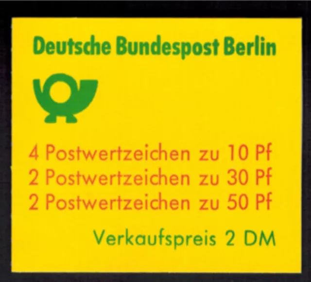 Berlin Markenheftchen 10 a II oZ Burgen und Schlösser1977 tadellos postfrisch