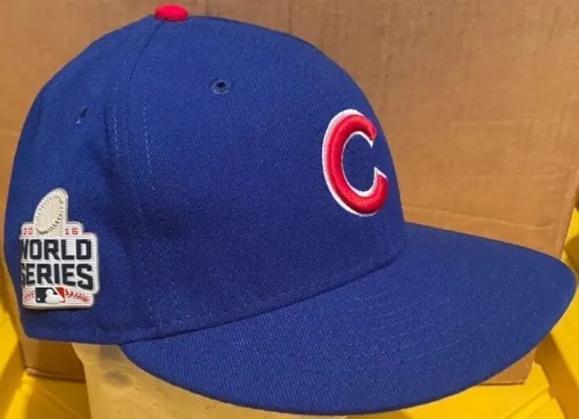 2016 World Series Chicago Cubs GAME USED WORN Hat Brandon Hyde #16 1stBase Coach