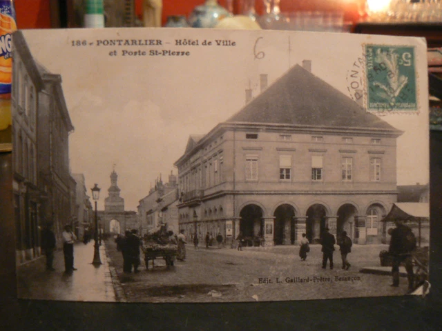 Carte Postale Ancienne Franche comte Route de Pontarlier a Mouthe