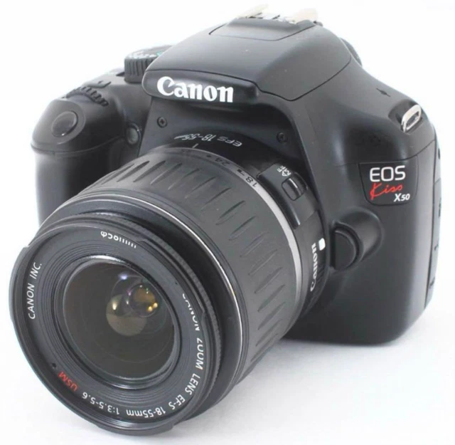 CANON EOS KISS X50 Rebel T3 1100D Black MP 18-55 Lens