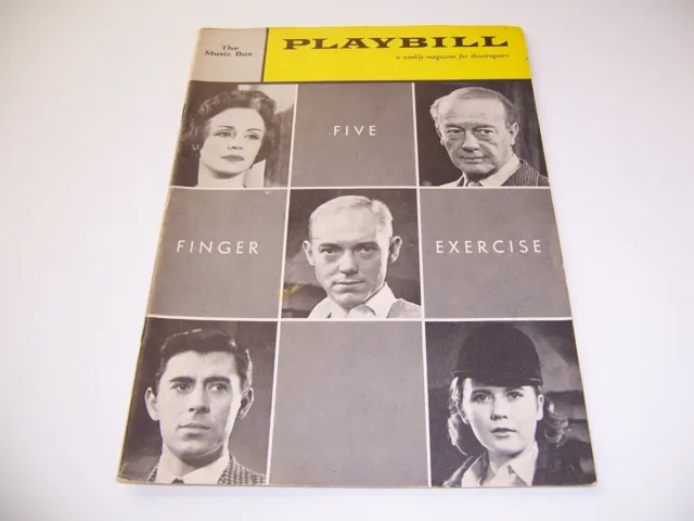 March 1960 Playbill - Five Finger Exercise - Jessica Tandy Roland Culver Bedford