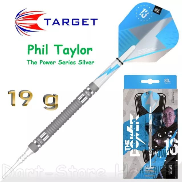 210189 Phil Taylor Target Freccette Morbide " The Power Series Silver ", 19 G