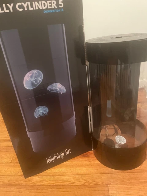 Jellyfish Cylinder (Black, Generation 2) 5 Gallon - Jellyfish Art 