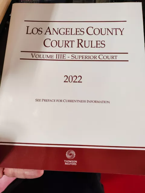 Los Angeles County Court Rules 2022