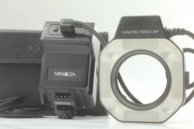 [ MINT in BOX ] Minolta Auto Electroflash Macro 1200AF Set Ring Light for SLR