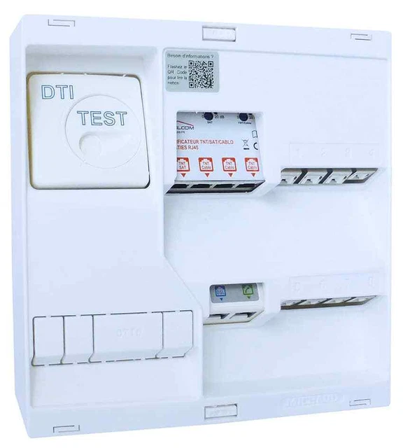 TABLEAU DE COMMUNICATION NEO grade 3TV équipé de 8 RJ45 avec un ...