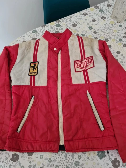 Blouson FERRARI .SPORTS TIMING HEUER .APOLLO RACE ET RALLY WEAR .VINTAGE.