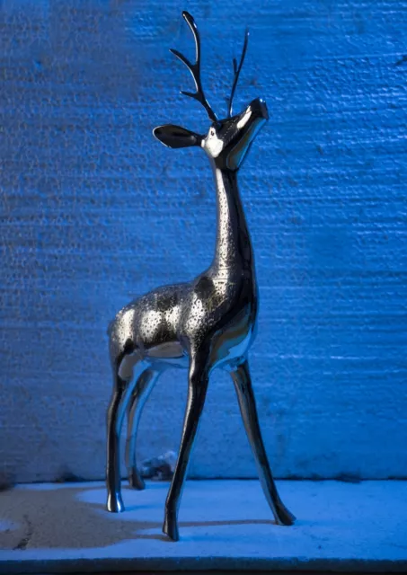 Big Brass Deer pair Statues