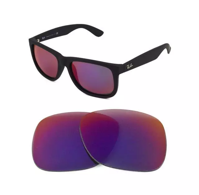 NUOVA LUCE DI RICAMBIO POLARIZZATA + LENTE ROSSA ADATTA RAY BAN BAN RB4221 OCCHIALI DA SOLE 50 mm