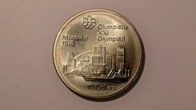 CANADA 1976 Olympics Montreal 10 Dollar  Coin .925 SILVER