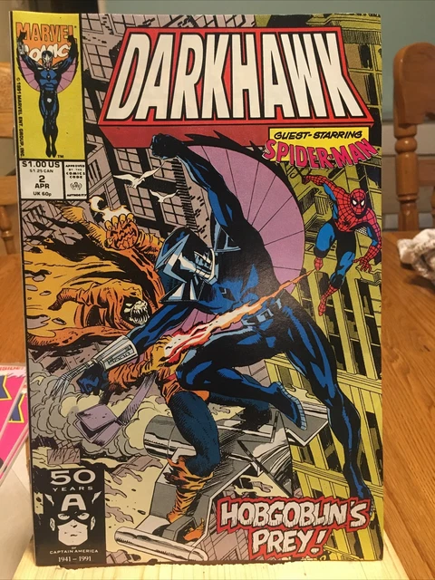 MARVEL COMICS: : DARKHAWK Vol. 1 No. 2 Apr  . 1991.  STAN LEE PRESENTS