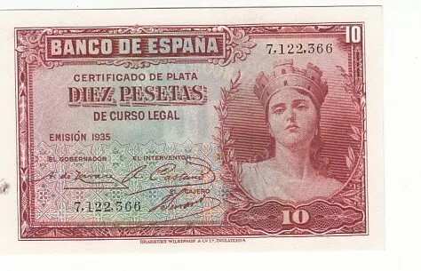 Espagne 10 Pesetas 1935 Neuf (Usa) Eue187