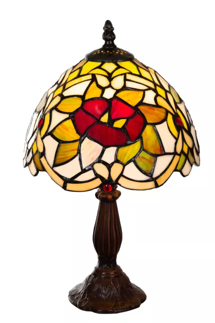 Birendy Tischlampe  Tiffany Style Blume Tiff148 Motiv Lampe Dekorationslampe
