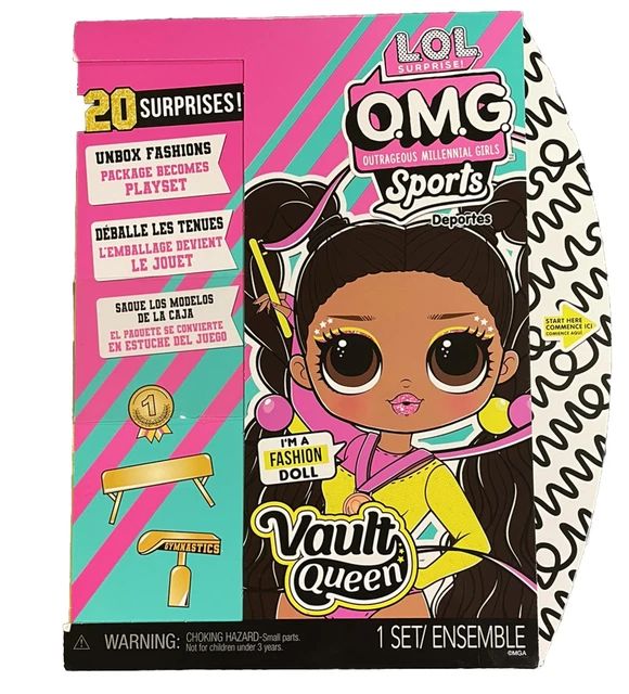 LOL SURPRISE OMG Sports Vault Queen Artistic Gymnastics Fashion Doll