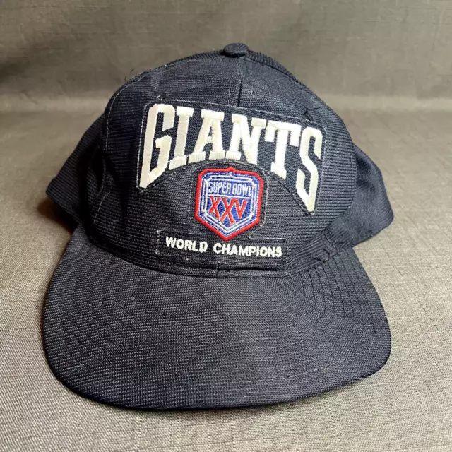 NY Giants Super Bowl XXV World Champions Men's Snapback Hat M/L New Era