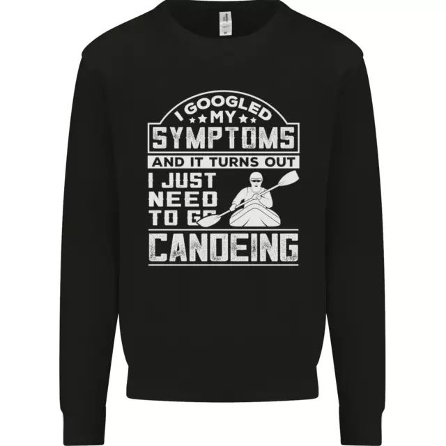 Felpa maglione da uomo Symptoms I Just Need to Go Canoa divertente